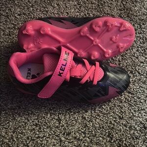 Pink and Black CLEATS with Secure Fit